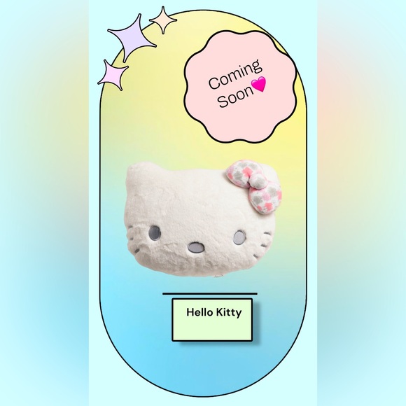 Hello Kitty by Sanrio✨Cream and Pink Plush Cushion (Bundle) - Picture 1 of 2